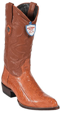 Wild West Buttercup Ostrich Leg Cowboy Boots - Botas De Avestruz