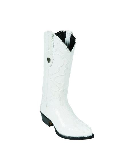 Mens White Cowboy Boot - White