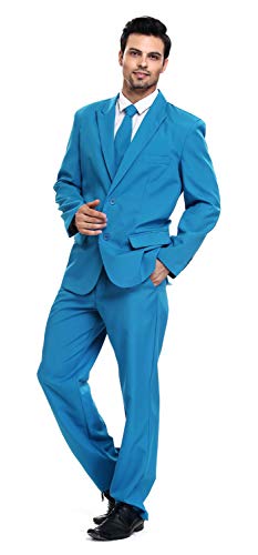 Light Blue Tuxedo - Baby Blue Tuxedo Wedding Tuxedo Suit Teal - Turquoise - RET208-19