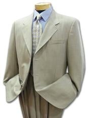 Groomsmen Suits Cheap Priced Men's Dress Suit For Sale Khaki Light Tan ~ Beige ~Sand~Stone Available In 2 Or 3 Buttons Style Regular Classic Cut Cool Light Weight Jacket + Pants