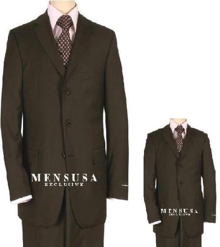 Men's Black front Buttoned back pockets Jacket