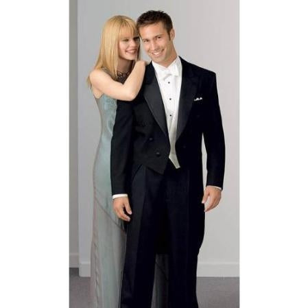 Red Tailcoat Tail Tuxedo Peak Lapel Men's Tuxedo Jacket with the tail suit (Wholesale price $95 (12pc&UPMinimum))