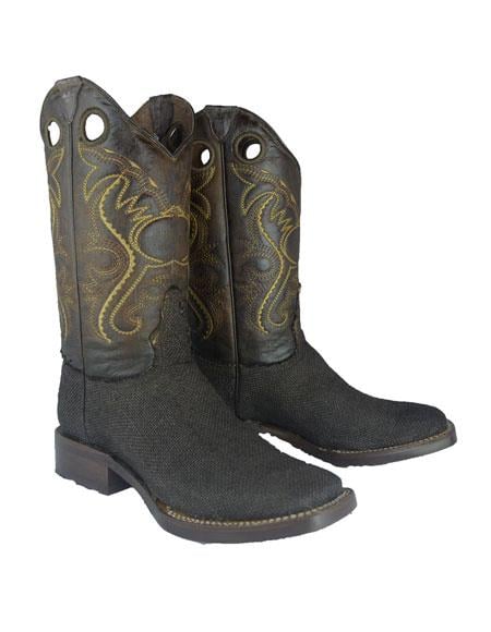 Men's Negro Bota Hombre Mexican Cowboy Boot For Men