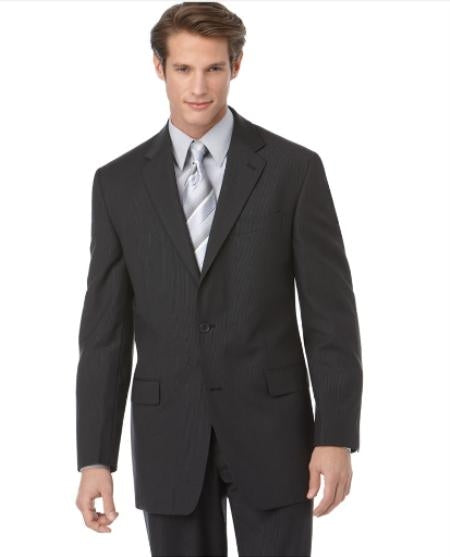 Authentic Mantoni Brand Suit, Tonal Stripe ~ Pinstripe - High End Suits - High Quality Suits