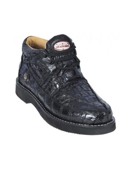 Black Genuine All-Over Crocodile ~ World Best Alligator ~ Gator Skin Casual Shoes