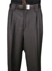 Men's Charcoal Classic Fit classy Wide Leg Cut Dress Pants