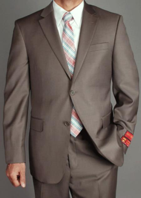 Men's US classic Walnut Taupe Suit- High End Suits - High Quality Suits