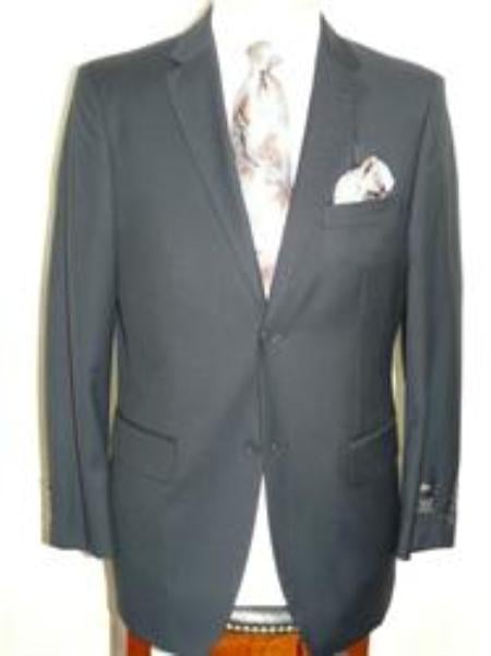 Dark Navy Blue Extra Fine Poly-Rayon Summer Light Weight Fabric Cheap Priced Business Suits Clearance Sale