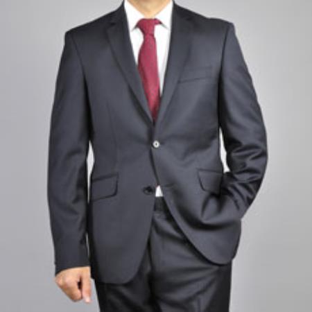 Men's Slim-fit Black Suit