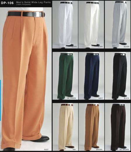 long rise big leg slacks Men's Fashion Wide Leg Pant unhemmed unfinished bottom