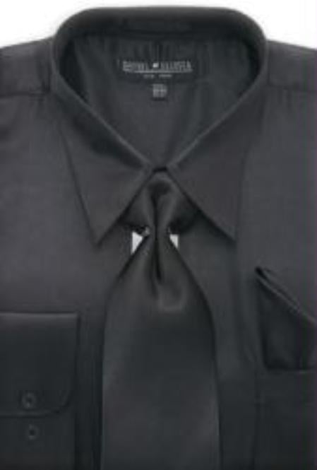 Fashion Cheap Priced Sale Black Shiny Silky Satin Men's Dress Cheap Priced Shirt Online Sale