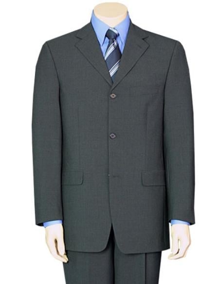 Cheap Priced Men's Dress Suit For Sale Mid Gray Pure Rayon Viscose (SUPER 100) Available in 2 or 3 Buttons Style Regular Classic Cut All Colors