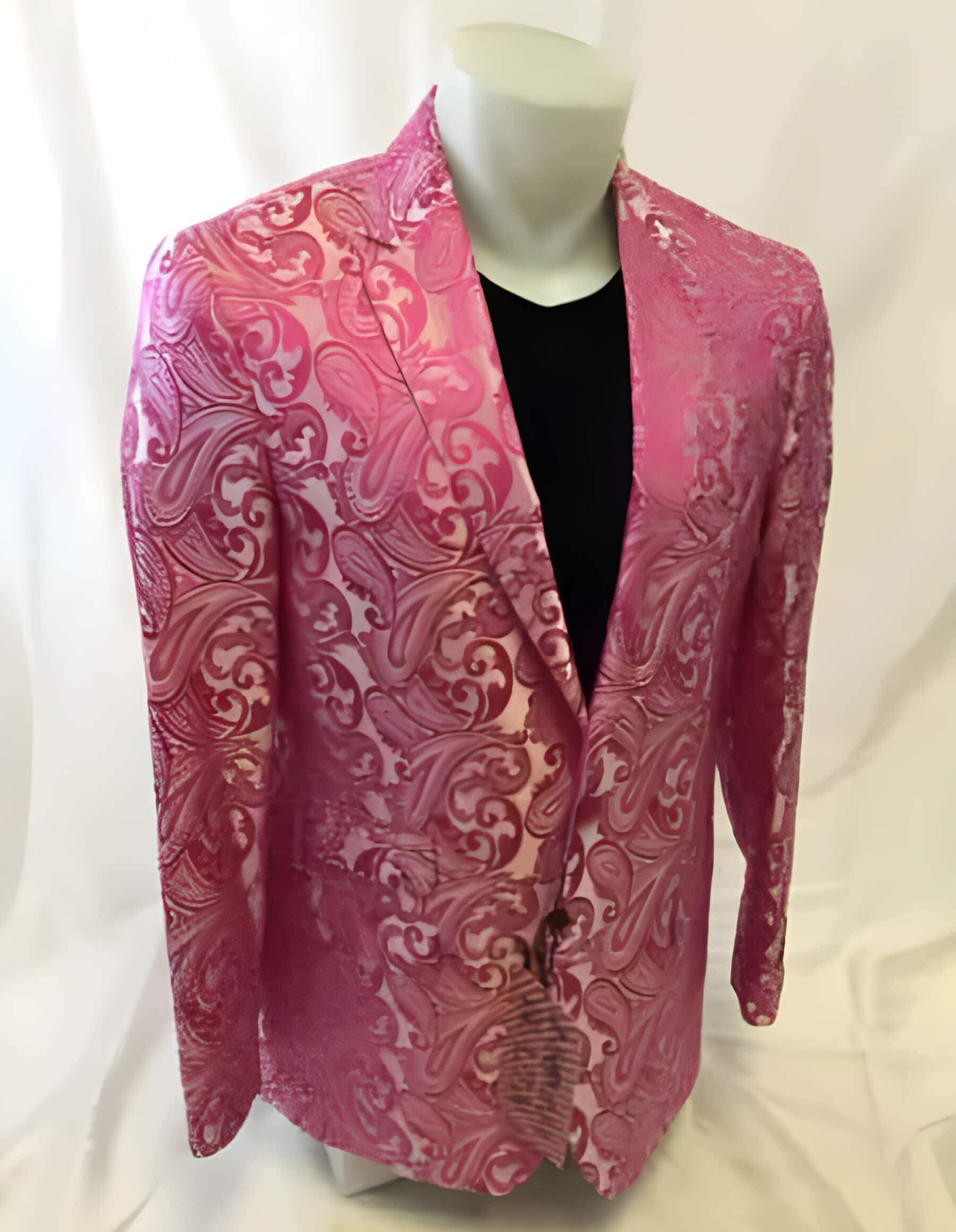 Fuchsia Paisley-100 Fancy Party Blazer For Men
