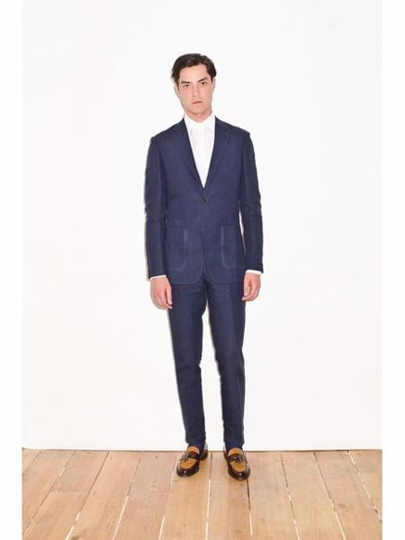 Linen2BV Men's Dark Navy Linen Suit - Mens Linen Suit
