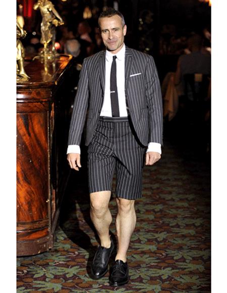 Men's Summer Business Suits With Shorts Pants Set Black