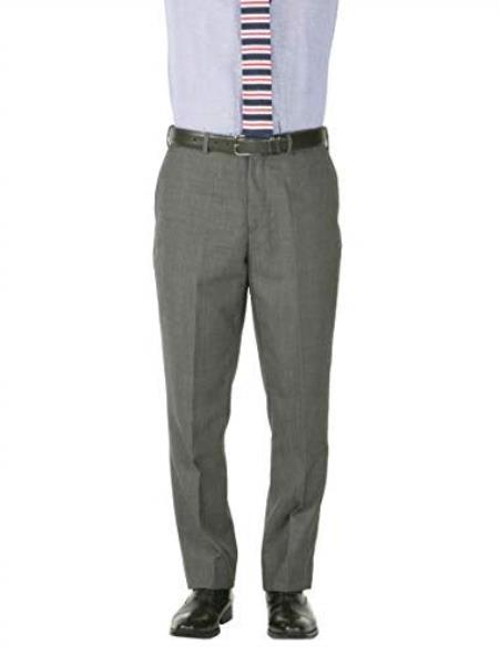 Style# Men's Adjustable Wiast Stain Defender Modern Fit Dress Pants No Pleated - Cheap Priced Dress Slacks For Men On Sale