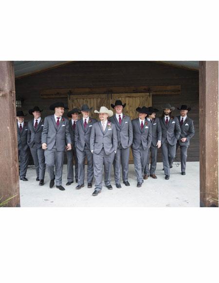 Country Tuxedos For Weddings Cowboy Wedding Suit / Tuxedo Attire Western Outfit
