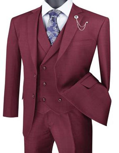 Big And Tall Solid Color Men's Plus Size Men's Suits For Big Guys