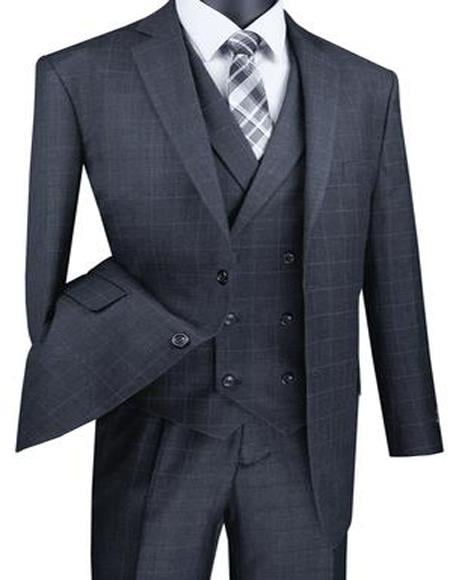Big And Tall Solid Color Men's Plus Size Men's Suits For Big Guys