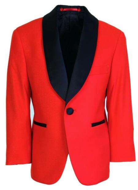 Kids Red Tuxedo Jacket