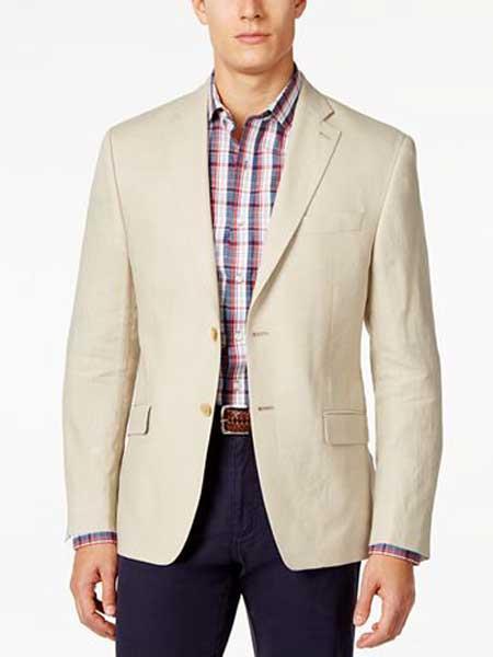 Mens Linen Blazer Big And Tall