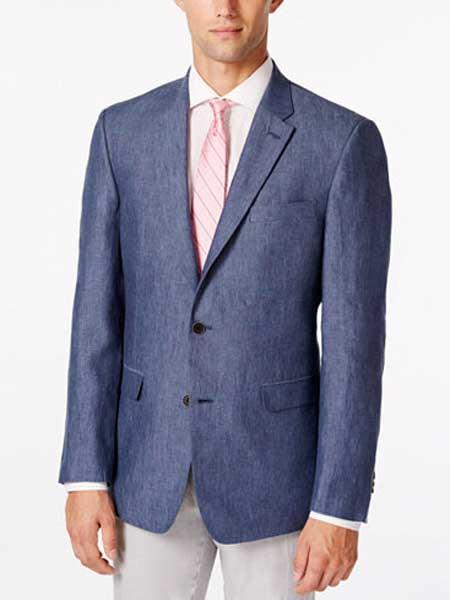 Mens Linen Blazer Big And Tall