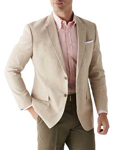 Mens Linen Blazer Big And Tall