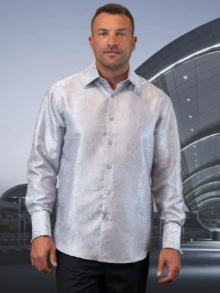 Mens Floral Shirt - Paisley Casual Shirt