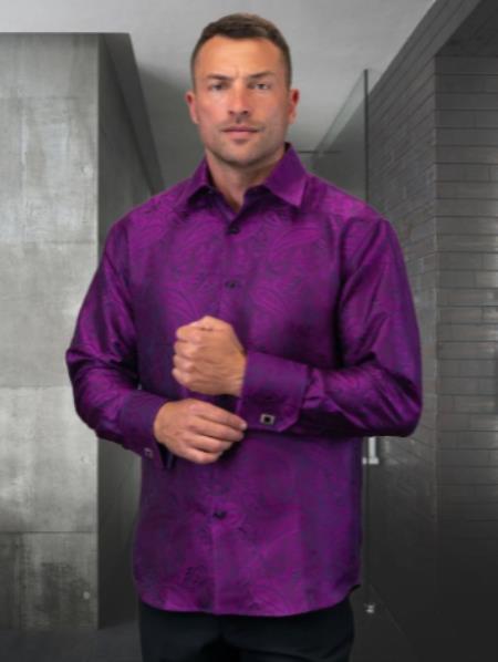 Mens Club Shirt - Shiny Sateen Shirt