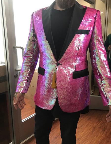 Pink and Black Tuxedo