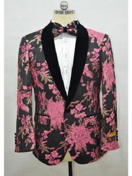 Pink and Black Tuxedo