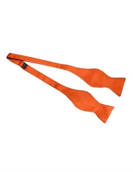 Mens Formal - Wedding Bowtie - Prom Orange Self-Tie Bowtie