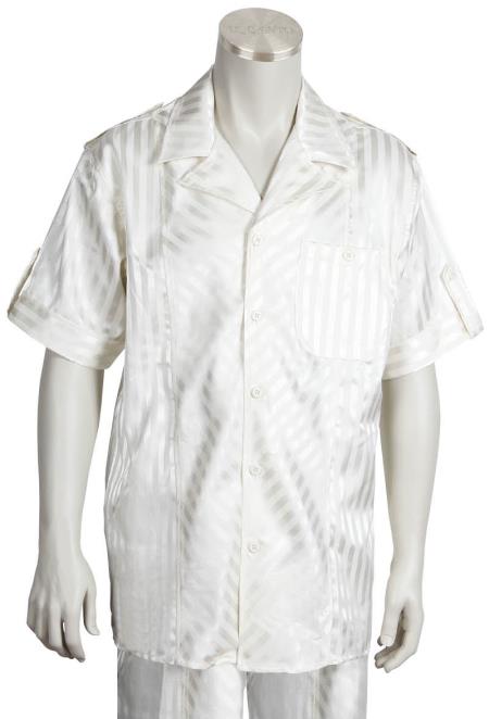 Mens Big and Tall Walking Suit - Off-White