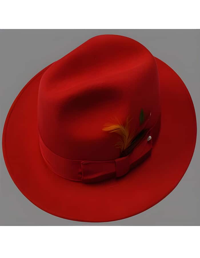 Mens Dress Hats Red